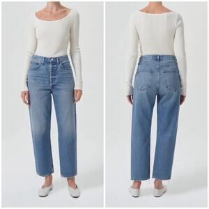 AGOLDE 90s Crop Jean Bound Wash